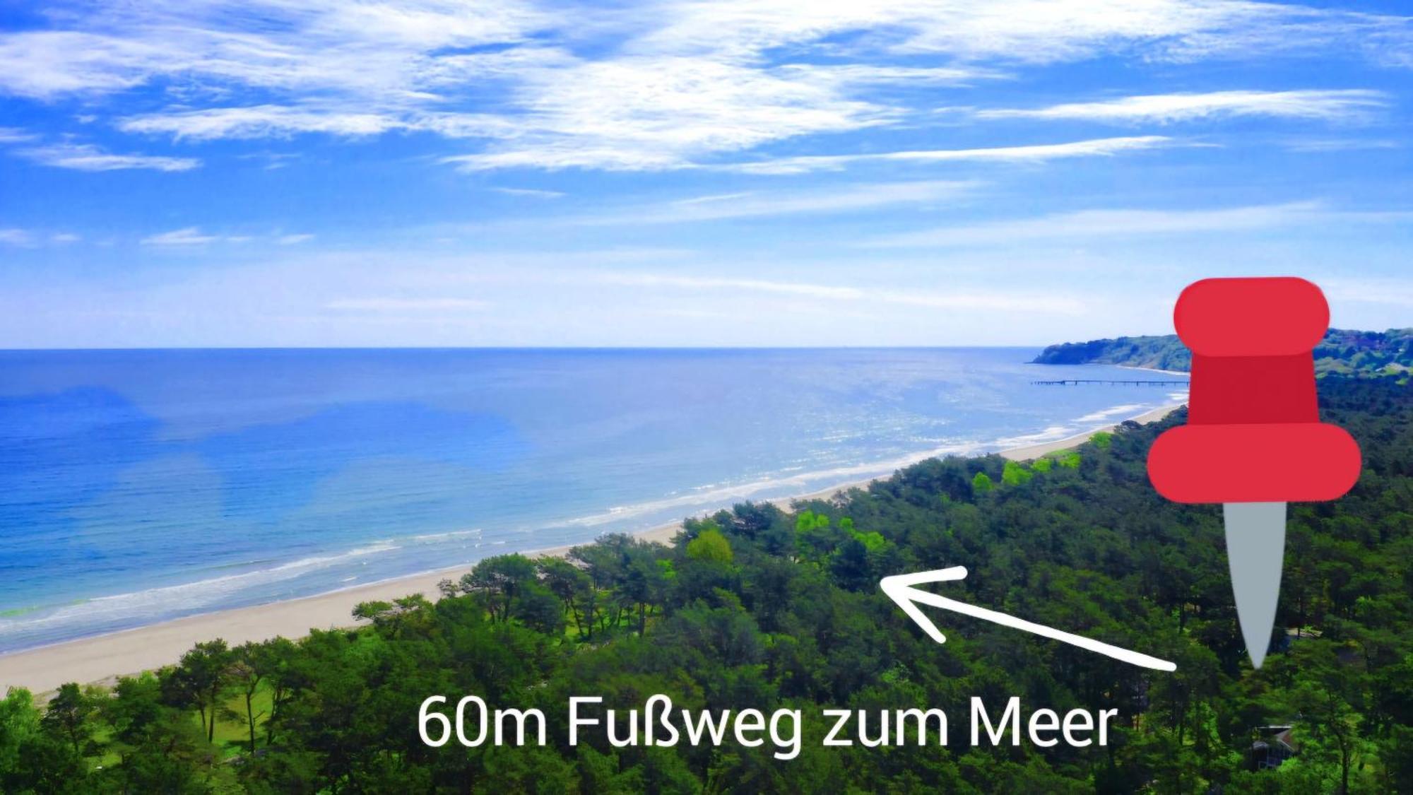 Strandhaus Ruegen - Meerblick, Sauna, Kamin & Whirlpool Baabe Extérieur photo